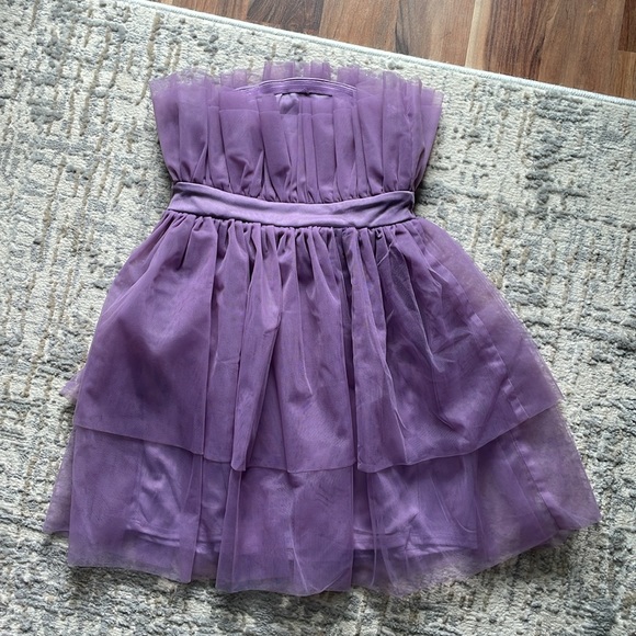 Tulle Strapless Mini Dress - Picture 4 of 7